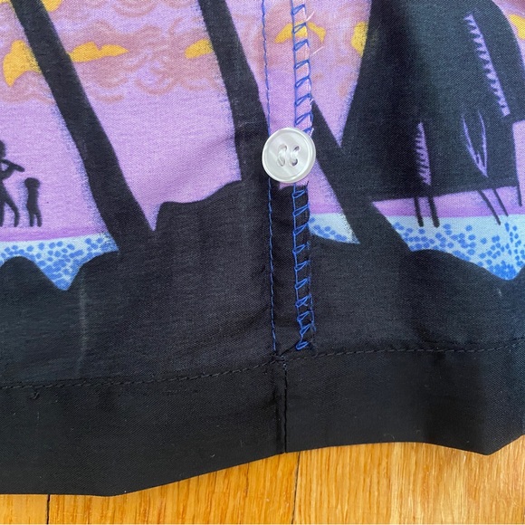 GJC VTG Hawaiian Style Short Sleeve Botton Down Shirt Men Size Large St. Thomas - Picture 14 of 14